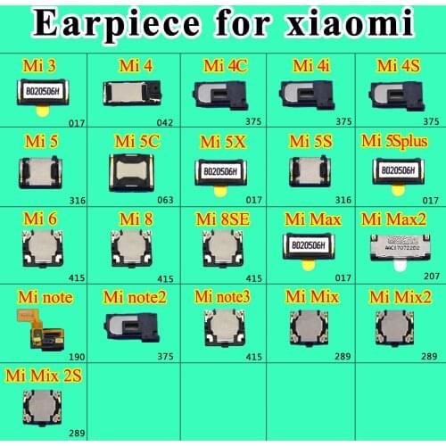 2pcs/Lot Earpiece Ear Speaker Earphone Receiver connector For Xiaomi 5s plus mi3 4 mi5 Mi6 Mi8 8SE for xiaomi max max2 mix2 2S