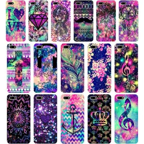 25AA Crown Diamond feather Soft Silicone Tpu Cover phone Case for Huawei Honor 7A PRO 5.45 5.7 7C 7X Y5 2018