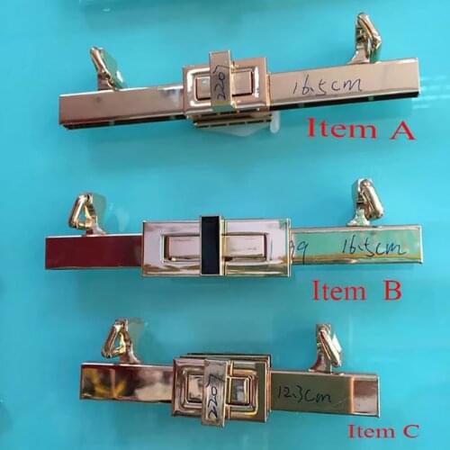 30cm Metal Clasp Turn Lock Twist Locks for DIY Handbag Shoulder Bag Hardware Accessories