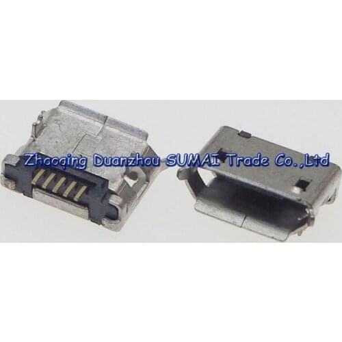 35pcs/lot micro 5P USB JACK micro 5Pin charging port usb connector long pin