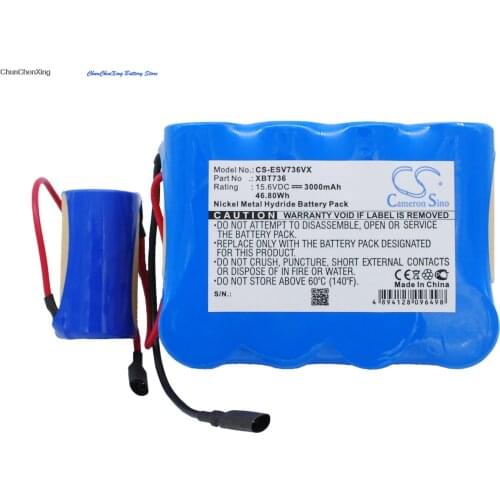 Cameron Sino 3000mAh Battery XBP736 for Euro Pro Shark SV736, SV736R, SV75, SV75SP, SV75Z