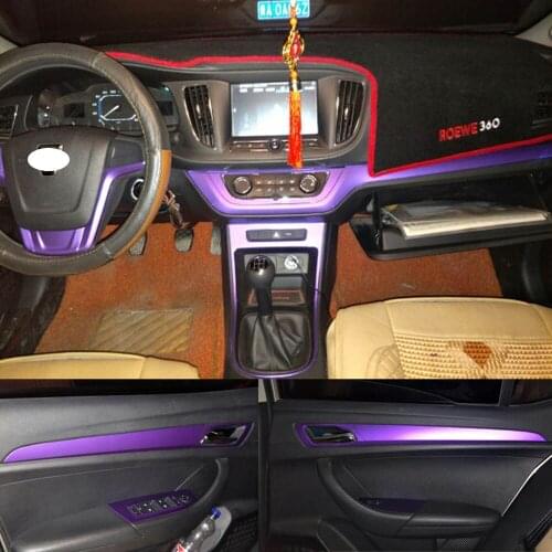 For Roewe 360 2015-2018 Interior Central Control Panel Door Handle 5D Carbon Fiber Stickers Decals Car styling Accessorie