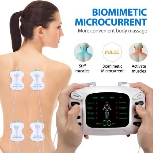 Electric Muscle Stimulator Tens Pulse Physiotherapy Massager Apparatus Acupuncture Health Care Machine Therapy Body Pain Relief