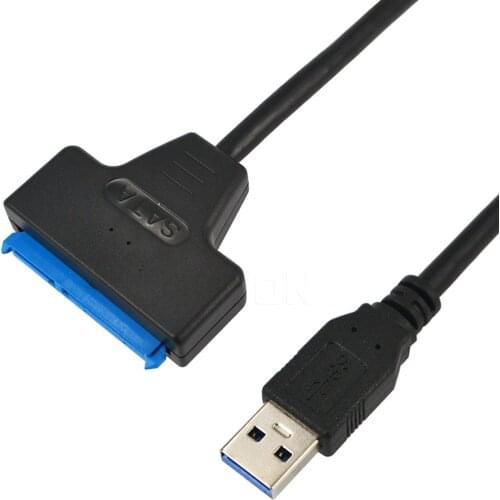 Kebidu New 25 inches Super Fast Speed USB 3.0 To SATA 22 Pin 2.5 3.5 Inch Hard Disk Driver SSD Adapter micro USB Cable Converter