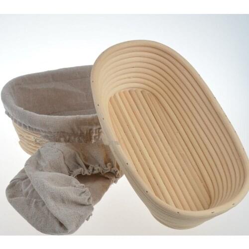 2x 10" /25cm Oval Brotform Banneton Bread Proofing Proving Basket FreeP&P F 750g