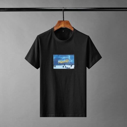 Minglu Men's T-shirts With Inscriptions