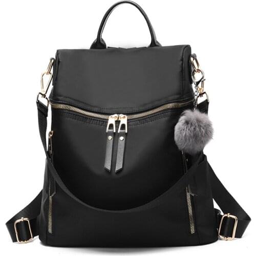 YINGPEI Fashion Women Backpack High Quality Youth Leather Backpacks for Teenage Girls Female School Shoulder Bag Bagpack black