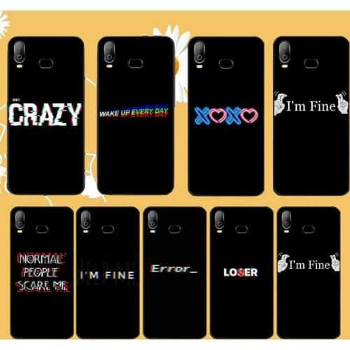 PENGHUWAN Color text Black TPU Soft Phone Case Cover For Samsung A10 A20 A30 A40 A50 A70 A71 A51 A6 A8 2018