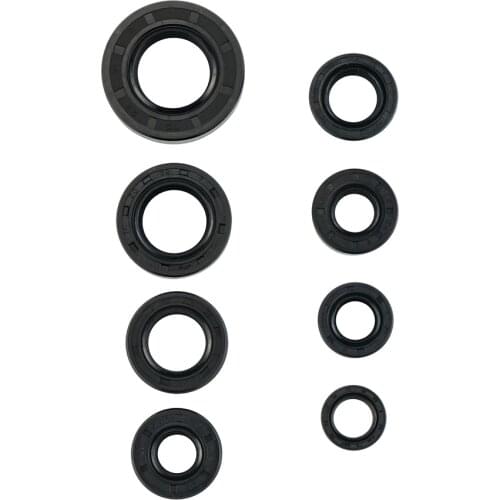 Engine Oil Seal Rings Kit Set For Honda CR80R CR85R CR 80R 85R 1986-2007 2006 2005 2004 2003 Ruber 8pcs Motorcycle Accessories