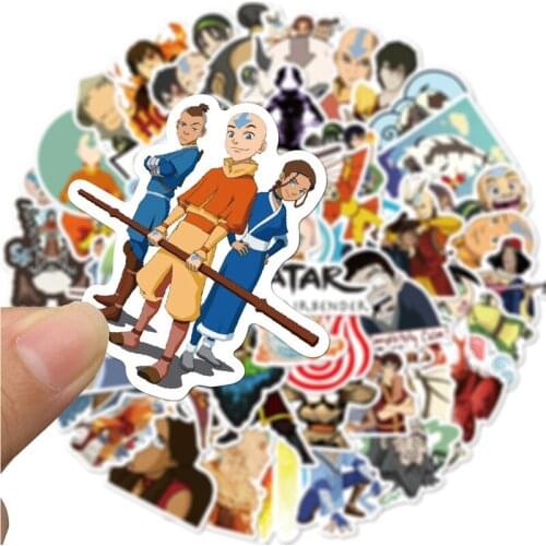 50Pcs/Pack Cartoon The Last Airbender Anime Stickers For Motorcycle Skateboard Bike Laptop Phone Suitcase Car Pegatinas