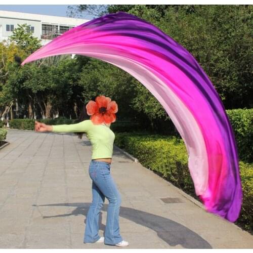 New Arrival only 1pc Belly Dance Silk Veil Poi Sexy Stage Performance Props Silk Vels Poi belly dance accessories veil poi