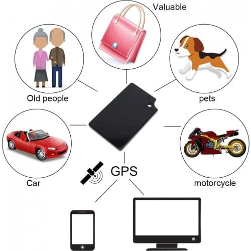 Personal GT012 Ultra-thin Mini Car GPS Tracker Locator Real Time for Auto Elderly Children Pet With Anti-lost Vibration Alarm