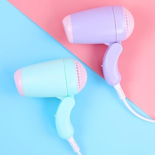 Portable Hair Dryer Foldable Small Lightweight Electric Hair Dryer Hair Blower Watt Radiation Low for Dormitory Hotel Home
