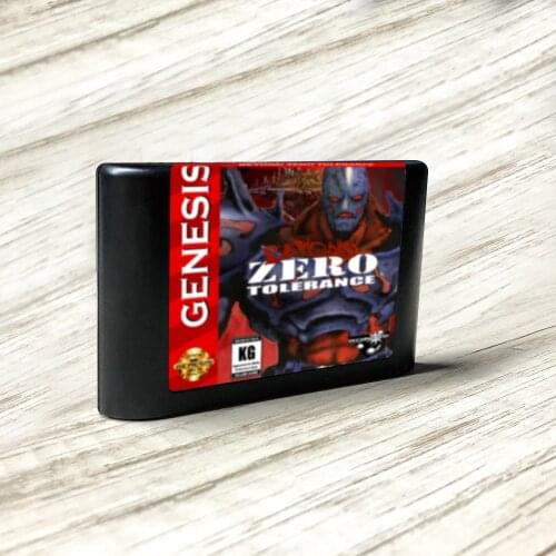 Beyond Zero Tolerance - USA Label Flashkit MD Electroless Gold PCB Card for Sega Genesis Megadrive Video Game Console