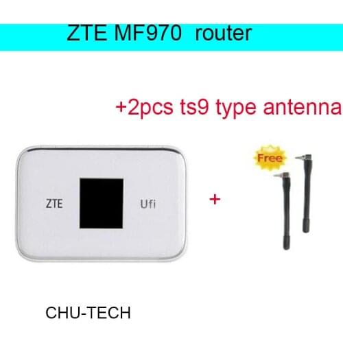 Unlocked ZTE MF970 with 2pcs antenna LTE pocket 300mbps 4g dongle Mobile Hotspot 4g WiFi router pk mf831 mf190 mf90 mf823