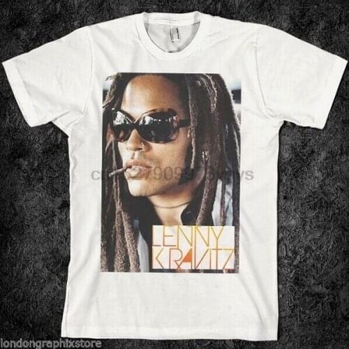 Rock American woman lenny kravitz t shirt graphic concert band NEW