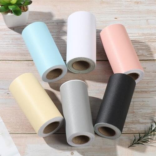 5M Self-adhesive PVC Waterproof Waist Line Wallpaper Living Room Skirting Line Vinyl Decals Baseboard Wall Border Corner Sticker