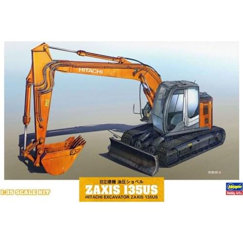 Hasegawa Plastic Assembly Model 1/35 Scale Hitachi ZAXIS 135US Excavator Adult Collection DIY Assembly Kit 66001