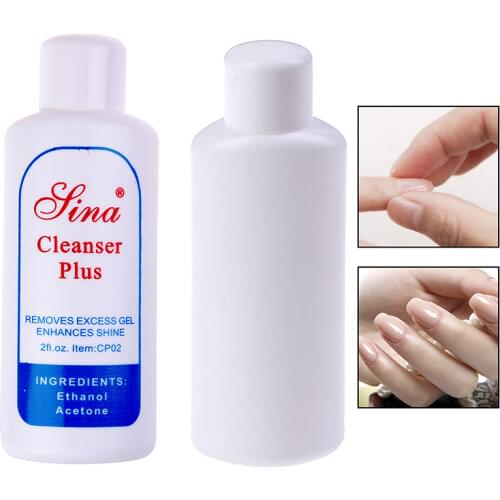 60ML Cleanser Plus Layer Residue Nail Art Acrylic Clean Liquid Surface Sticky Degreaser For Nail UV Gel Polish Excess Remover