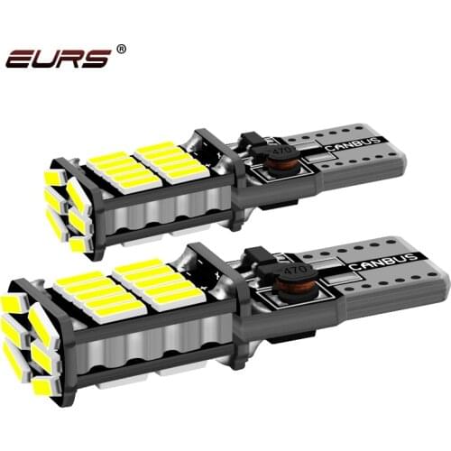 EURS 2x T10 4014 Chips LED For Car Led W5W 194 168 501 2825 Error Free 12V Auto Tail Lights Side Marker Lamp Reverse Light