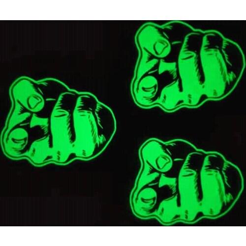 Patches Noctilucent Icon Stickers for Clothes Thermal Transfer Printing Pattern DIY Decoration Fashion Style Luminous Patch