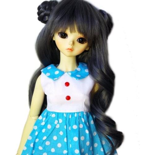 [wamami] 124# Fashion Dots Blue Clothes/Dress 1/4 MSD AOD DOD BJD Dollfie