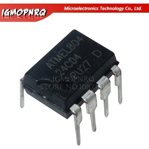 10PCS AT24C04N 24C04N 24C04 AT24N04 DIP-8 EEPROM (512x8) 4K 1.8-5.5 new original