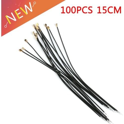 100 pcs Black IPX IPEX u.fl Female 1.13 Cable Single-head Adapter Connector 15cm IPX 1.13 Cable