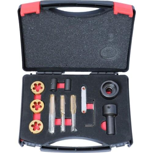 12pc Tap And Die Set For Wheel Bolts And Nuts M12x 1.25 M12 x 1.5 M14x1.5 Auto Goods Car Wheel General Quality Repair Tool