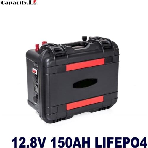 12V rechargeable battery 150ah lifepo4 battery pack with BMS for RV Motorhomes and Medical emergency equipment Outdoor camping