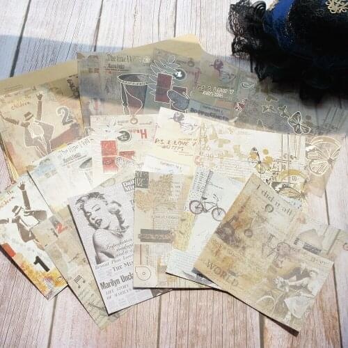 15 Sheets DIY 15 Style 13*13cm Gold Super Star Crazy Age Design Craft Paper Scrapbooking Creative Paper Gift Use