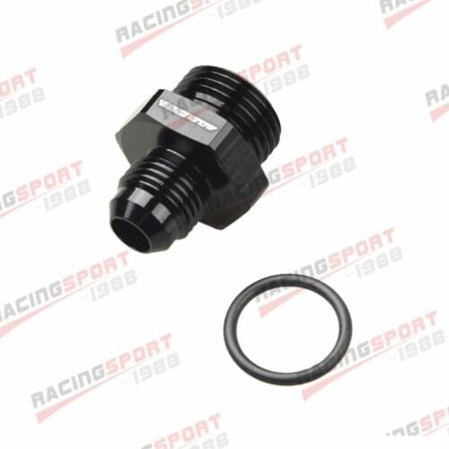 6AN To 10AN 7/8"-14 UNF Straight O-Ring Adapter Fitting Black/BLUE