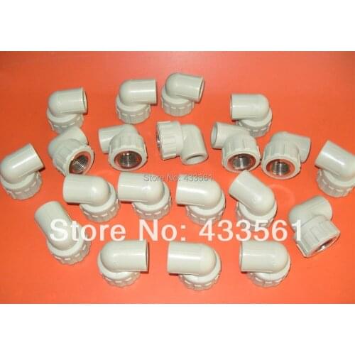 Free Shipping Enviroment friendly PPR Pipe Female Thread Elbow Angel DN20X1/2"adaptor fitting Connector for sanitary water pipe