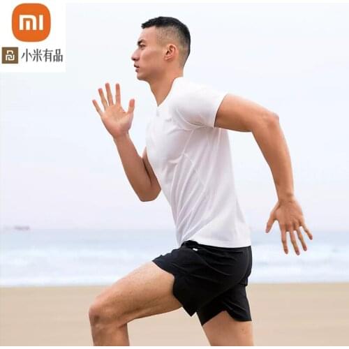 3-color xiaomi youpin quick-drying sports T-shirt shines moisture absorption quick-drying mesh ventilation sports short sleeves