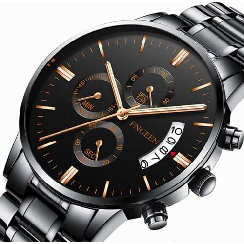 Top Brand Luxury Watch for Men Stainless Steel Business Quartz Watch Date Clock Waterproof Luminous Watches Sport Wristwatches