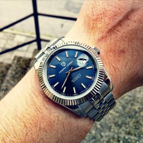 PAGANI DESIGN 2021 New Mens Watch Top Brand Luxury Automatic Mechanical 100m Waterproof Wrist Watches Clock Relogio Masculino