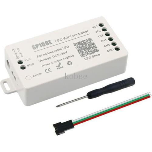 DC5-24V SP108E Wifi Led Controller WS2811 WS2812B WS2813 WS2815 SK6812 Led Strip Module Light Smart APP Wireless Control