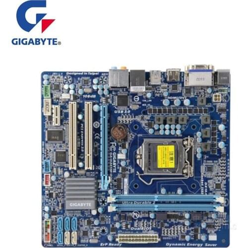 For Gigabyte GA-HA65M-D2H-B3 HA65M-D2H-B3 Motherboard LGA 1155 For Intel H61 Used Desktop Mainboard USB2.0 SATA2 PCI-E X16