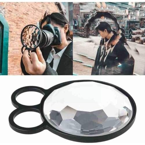 Camera Filter 77mm Kaleidoscope Glass Filter SLR Accessories Lens Supported Handheld Prism U0V1