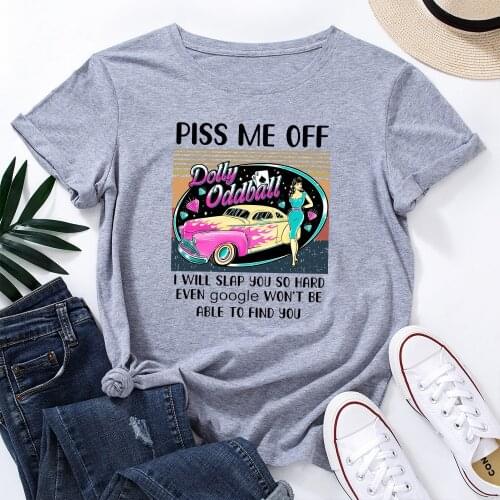 HLSTOLOUGO Women's T-shirts With Inscriptions