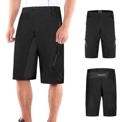 Men Loose Fit Cycling Shorts MTB Bike Shorts Outdoor Sports Running Fitness Casual Summer Waterproof Shorts Trousers