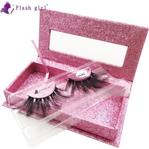 Flash Girl soft eyelash with beautiful box FL02 wispy 25mm 100% handmade natural soft eyelashes