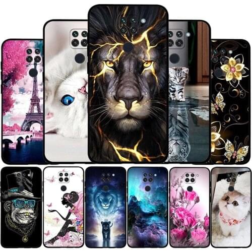 Soft Case For Xiaomi Redmi 10X 4G Case Silicone TPU Back Cover For Xiomi Redmi 10X 4G Redmi10X 6.53" Phone Cover Flower Bumper