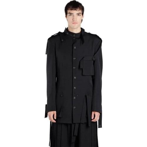 Customized New Independent design stage show style ribbon jacket mens and womens casual suit coat