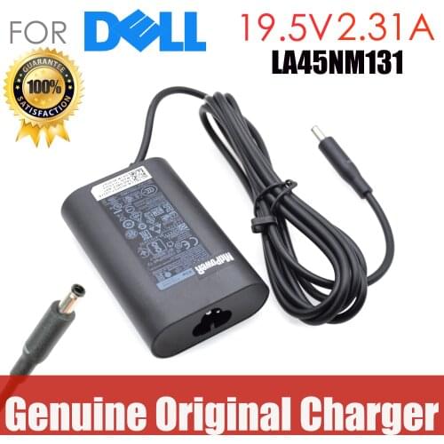 Original 19.5V 2.31A Laptop AC Adapter for Dell XPS13 9350 9360 9343 9350 9360 9365 7437 LA45NM140 HA45NM140 4.5*3.0 charger