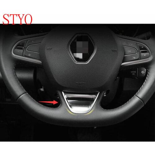 STYO Car ABS Steering Wheel Sequin Cover Trim for RENAULT KADJAR 2016-2018