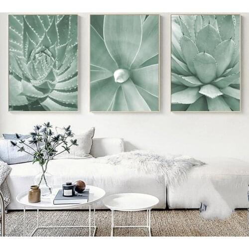 Succulent Botanical Cactus Canvas Posters Nordic Art Decorative Print Wall Painting Decoration Pictures Modern Living Room Decor