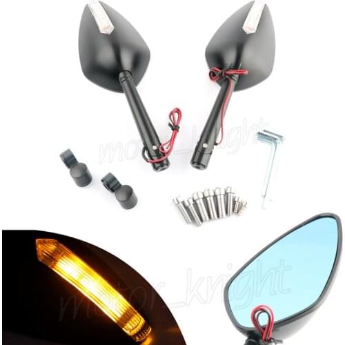 LED TURN SIGNALS Aluminum CNC motorcycle Side mirror rearview Mirrors for BMW G650X/GS G650 Xcountry G450X G650 XChallenge G310R