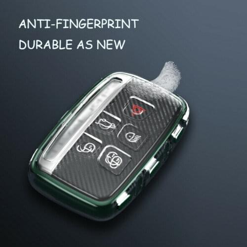TPU Car Key Cover For Land Rover LR4 Discovery LR2 Range Rover Sport Evoq Jaguar 5 Buttons Smart Remote Fob Protector Case