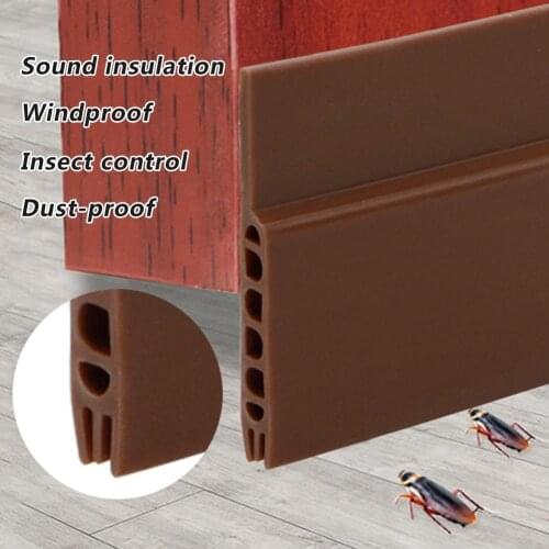 45mm Sliding Sealing Strips For Door Weatherstrip Draft Stopper Frameless Window Sliding Door Seals Silicon Rubber